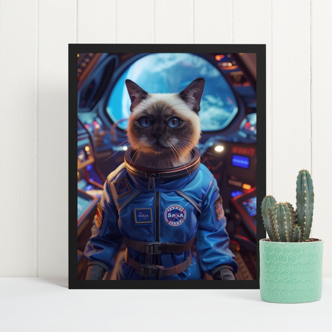 Astronot Pati - Poster - Standart - Çerçevesiz