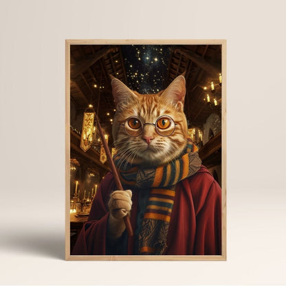 Gryffindor HARRY POTTER - Poster - 13x18 - Ahşap