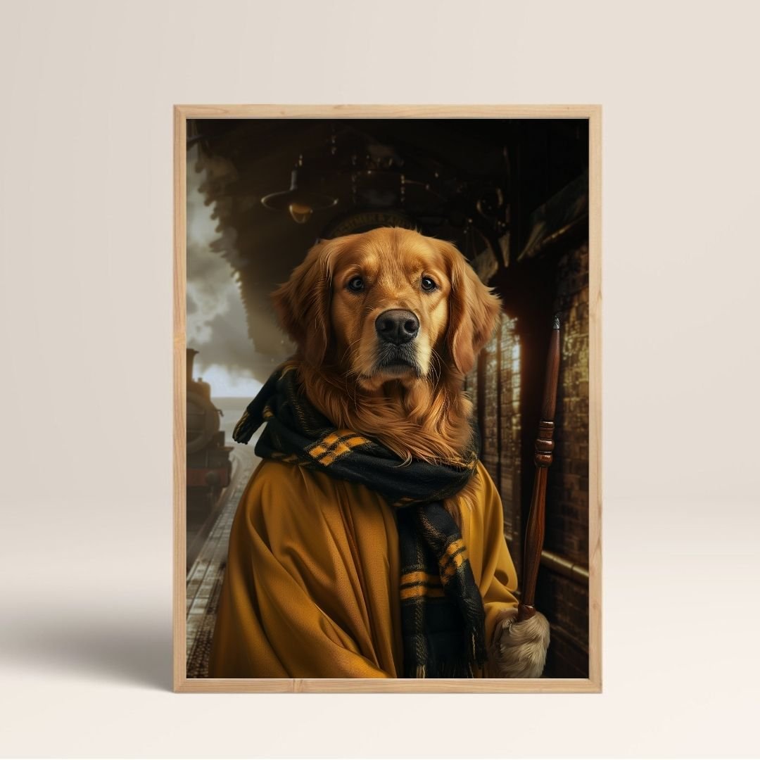 Hufflepuff HARRY POTTER - Poster - 13x18 - Ahşap