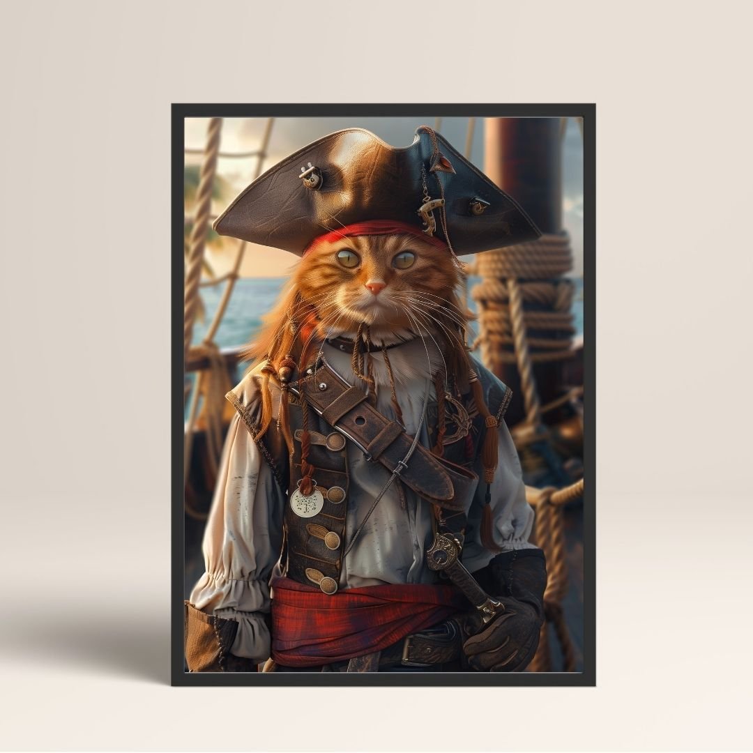 Kaptan Jack Sparrow - Poster - 13x18 - Siyah