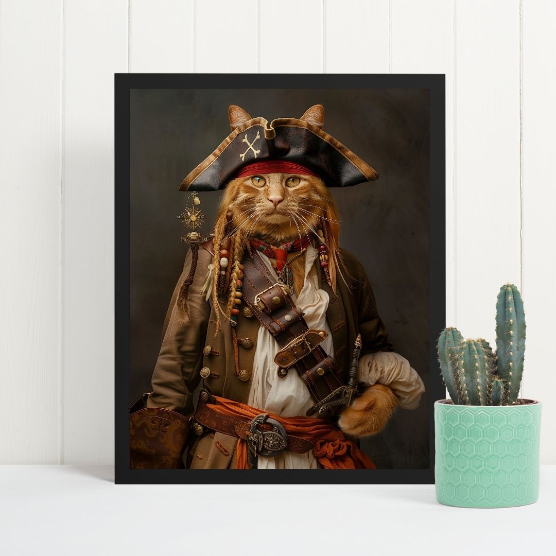 Kaptan Jack Sparrow - Poster - Standart - Çerçevesiz