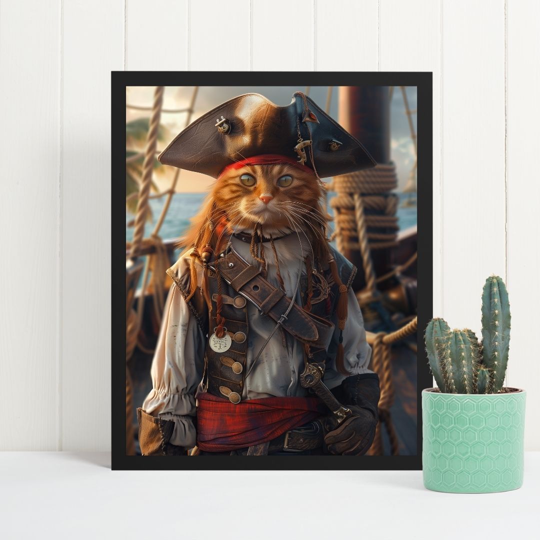 Kaptan Jack Sparrow - Poster - Standart - Çerçevesiz