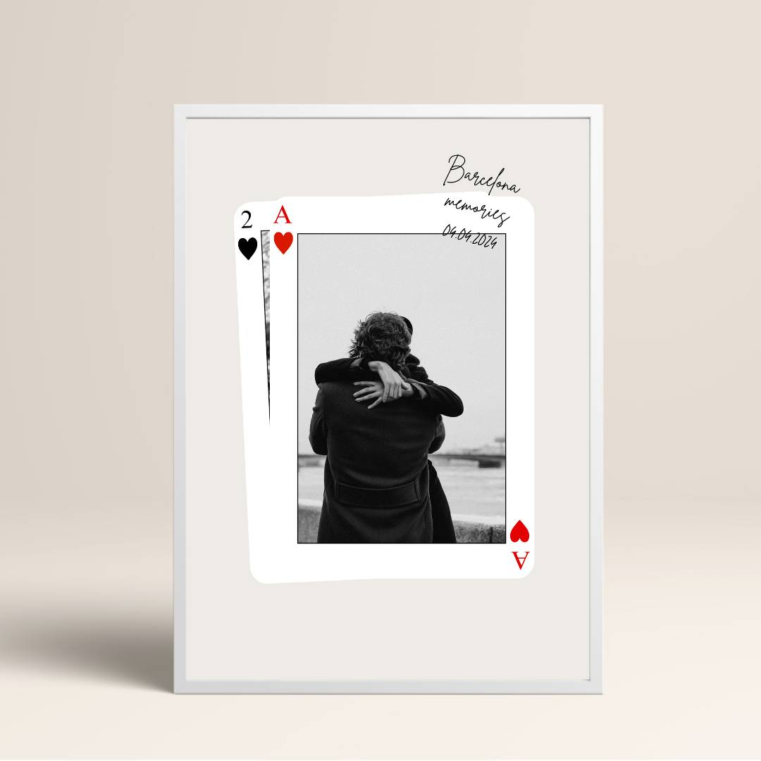 Love Card - Poster - 13x18 - Beyaz