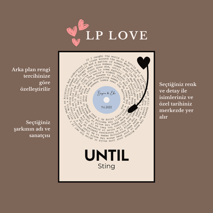 LP Love - Poster - Standart - Çerçevesiz