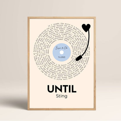 LP Love - Poster - Standart - Ahşap