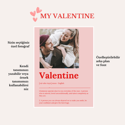 My Valentine - Poster - Standart - Çerçevesiz