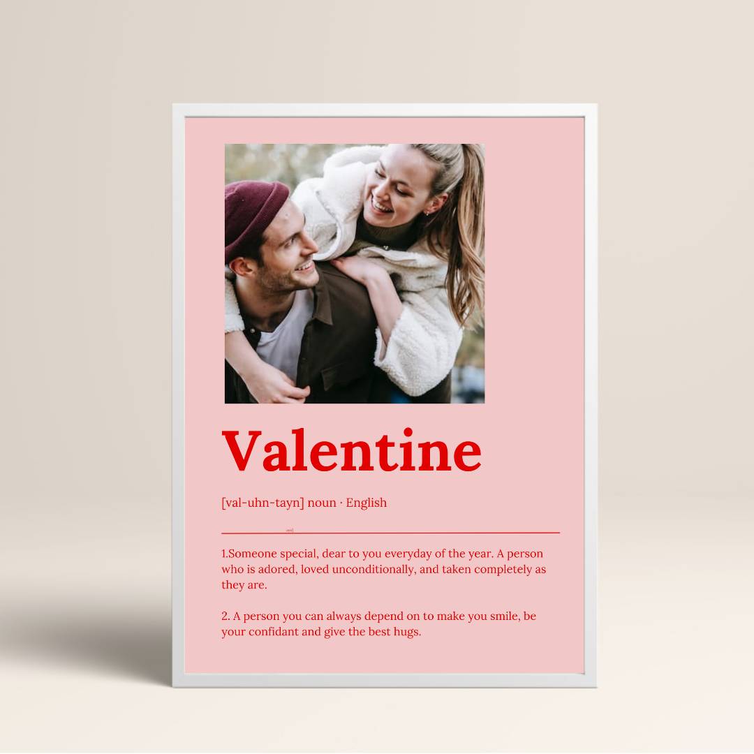 My Valentine - Poster - 13x18 - Beyaz