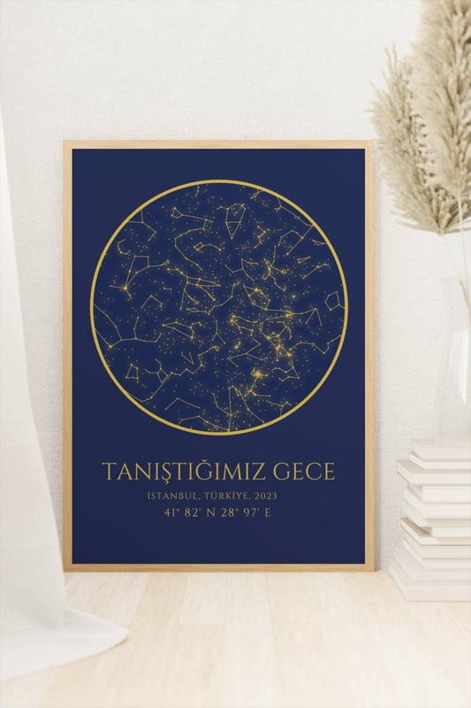 Star Map - Poster - Standart - Çerçevesiz